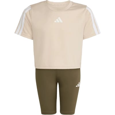 Adidas Junior Jg Tr-es 3s Set Crystal Linen Größe: 13-14 | Sportbekleidung Outlet | kids | Weiß