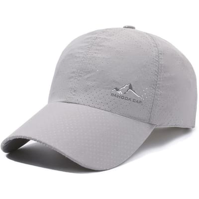 Zomer Sneldrogende Heren Baseballpet Zon Hoed Dames Sportpet Kampeerhoed white