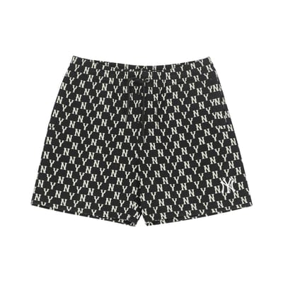 MLB SS22 New York Yankees All Over Print Losse Pasvorm Hardloopshorts Unisex shorts Zwart 3ASPM0123-50BKS S gray