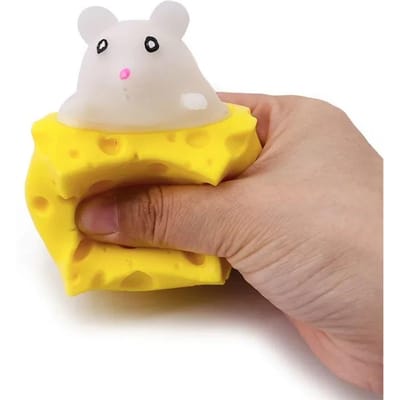 Nieuwe Stress-Verlichtende Huisdier Kaas Muis Kaas Knijp Grappige Stressbal Vent Eekhoorn Beker Streek Speelgoed Fidget Speelgoed