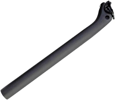 Zadelpen Carbon - Fietsonderdeel - Fietsen Onderhoud - Ultralicht Sterk - 272 tot 316 mm - Mat Zwart