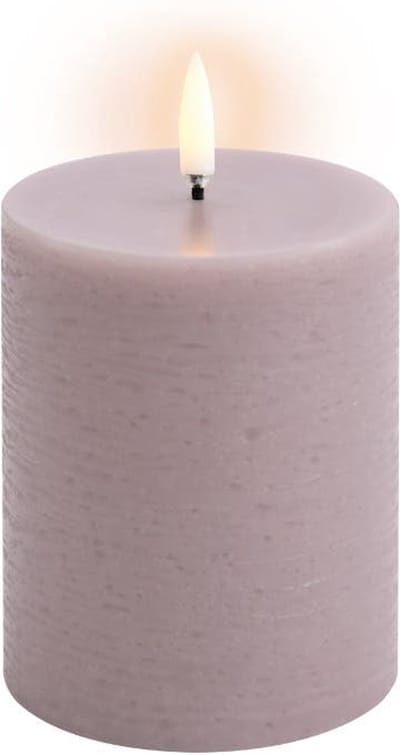 Uyuni led-kaars Rustic 7,8 x 10cm light lavender