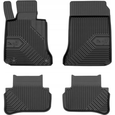 Frogum No.77 Automatenset - Geschikt voor Mercedes-Benz C-Klasse S204 Kombi (2007-2014) - 4-delig - Perfecte Pasvorm - TPE Rubber - 4 cm Hoge Rand - Geurloos - Zwart