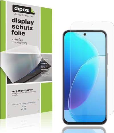 dipos – 4x Matte Beschermfolie geschikt voor Vivo Y6 5G | Krasbestendige & antireflecterende Screenprotector Ultra-Thin