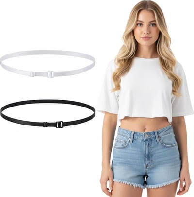 2 Stuks Verstelbare Elastische Tuck Band voor Dames - Ideaal voor het Instoppen van Shirts en Truien, Perfecte Oplossing voor een Nettere Look