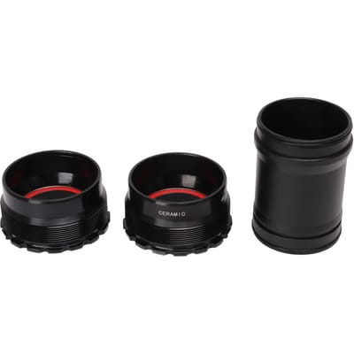 T47 Fiets Trapas 24mm Fiets Trapas met Keramische Lagers voor Fietsen black