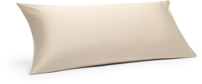 Yumeko kussensloop katoensatijn almond milk 40x80 - Bio, eco & fairtrade - 1 stuk