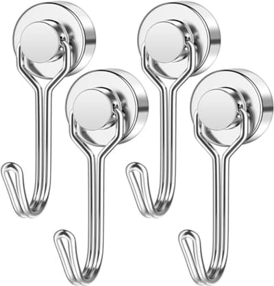 PromoHome Sterke Magnetische Haken Set - 180° Draaibaar - Zonder Boren