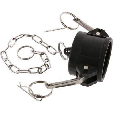 Camlock DN 40 (1 1/2'') Koppeling PolypropyleenEnd Cap Type DC MIL-C-27487