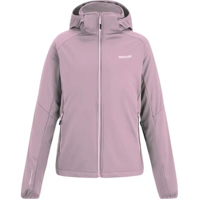 Bourda dames softshelljas met capuchon, windbestendig