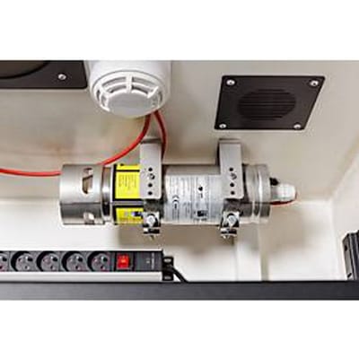 Acculaadkast LOXK2000 VDMA, VDMA standaard, brandbeveiligingsklasse A1, ventilatie, alarm, afsluitbaar, 4 legborden, B 1142 x D 765 x H 2040 mm, staal