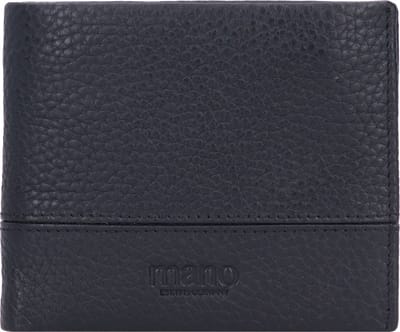 mano Don Tommas Portemonnee Leer 11 cm - Jongens - Horizontaal - schwarz