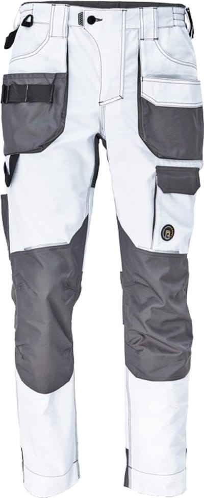 Cerva Dayboro werkbroek wit maat 52 (schildersbroek / stucadoorsbroek)