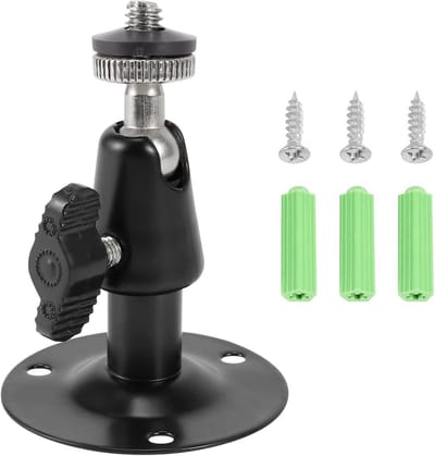 Metalen camera houder - CCTV beugel - Veilige montage - Stevig metaal - 762 cm hoogte - Zwart