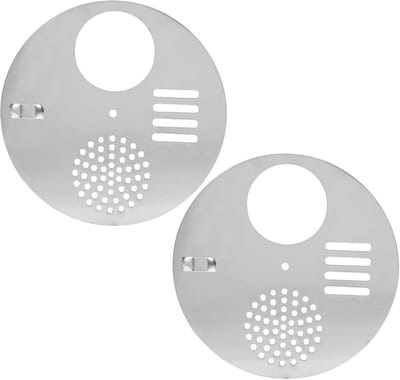 Bijenkorf Ingangspoorten - Bijenkorf Schijf - Bijenhouderij Beheer - 360 Graden Luchtregeling - 12.5 cm Diameter - Zilver