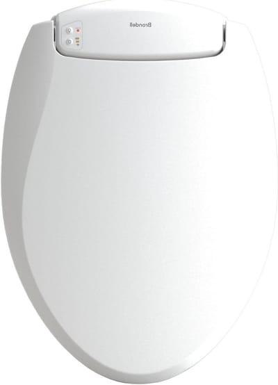 Verwarmde Toiletbril - Nachtlicht Toilet - Comfort in de Nacht - Geïntegreerd Nachtlampje - Ronde Vorm - Wit