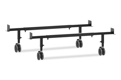 Beter Bed Potenset met wiel en rem t.b.v. een bed - 80/90/100/120 x 19/24 cm - zwart