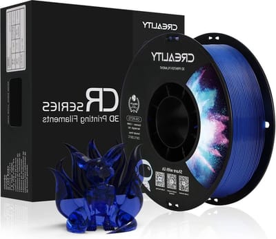 175mm PETG-filament 1kg spoel - klitvrij en maatnauwkeurig - transparant blauw