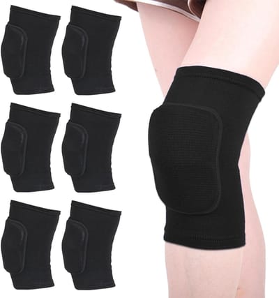 Drie verstelbare kniebeschermers met antislip voor dans, yoga, sport en artritis ondersteuning