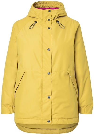 Laurasøn - Dames - Functionele jas capuchon 2-wegrits - Honinggeel - Maat L