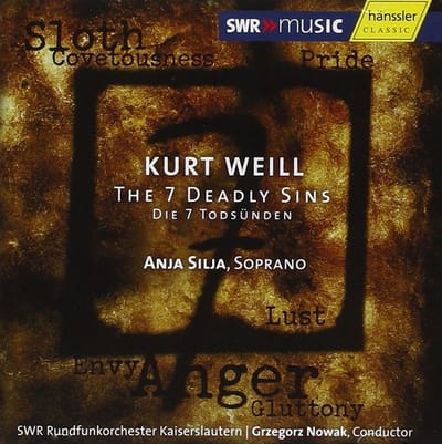 Anja Silja - Weill: Die Sieben Todsuenden (CD)