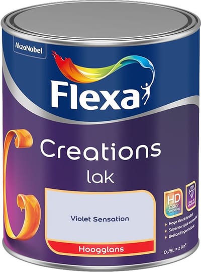 Flexa - Creations Lak Hoogglans - Violet Sensation - Mengverf - 750 Ml