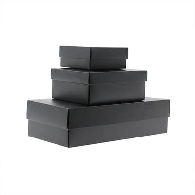 20x Geschenkdoos Mat Zwart 355x168x94mm