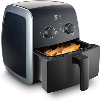 Heteluchtfriteuse - Snackmaker - Gezond bereiden - Instelbare temperatuur - 3.2 liter - Groen