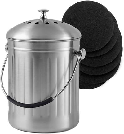 Compost Filter Set - 6 stuks actieve koolstoffilters voor bio-afvalemmer en composteremmer