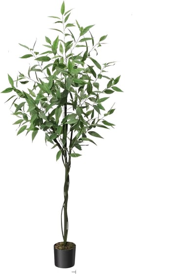 Kunstmatige Eucalyptusboom 180 cm - Grote Nepplant in Pot - Voor Binnen & Buiten - Groen
