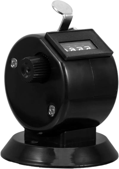 Handmatige Telmachine - Klikker Teller - Bezoekers Tellen - Reset Met Eén Knop - 75 cm - Zwart