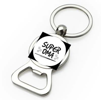 Akyol - super oma flesopener - Oma - een oma - verjaardagscadeau - cadeau voor oma - gift - kado - 9 bij 3 cm
