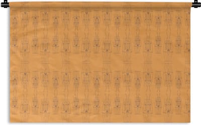 Wandkleed - Wanddoek - Carnaval - Joker - Patronen - 180x120 cm - Wandtapijt