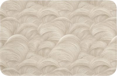 Badmat 60x40 cm - Antislip - Bogen - Patroon - Beige - Badmatten voor badkamer - Badkamermat - Douchemat - Badkamer mat