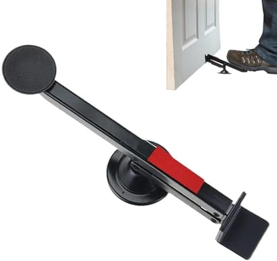 Deur Lifter - Hulpmiddel Plaat - Renovatie Werk - Voetbediend - 33 cm - Grijs