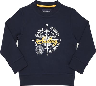 Vinrose Sweater Franco - Trui - Sweater - Blauw - Jongens - Maat: 110/116