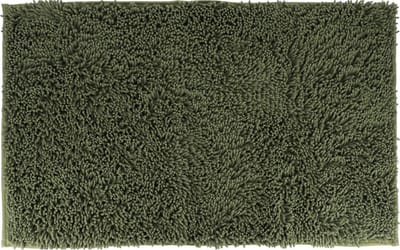 Tendance Badmat microfiber - hoogpolig - groen - 50x80 cm - absorberend - badkamer - antislip