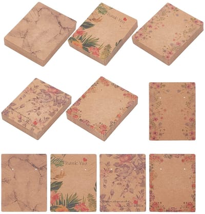 Dailygoods- Sieraden Display 150 Stuks - Kartonnen Display Kaarten - Ketting/Oorbellen/Armbanden - Creatieve Inspiratie - Doe-het-zelf Accessoires - Displaykaarten