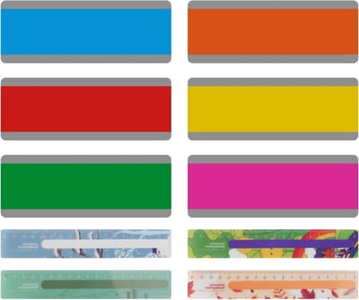 Lees Hulp Strips - Gekleurde Overlays - Concentratie Verbeteren - Horizontale Lijnen - 10 Stuks - Gekleurd
