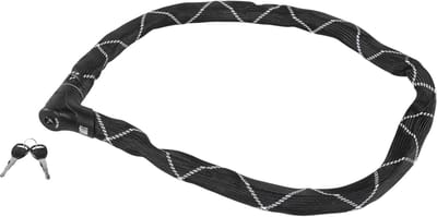Famanu - Iven Chain 8210 kettingslot – fietsslot van gehard staal – met kunstvezelcoating – veiligheidsniveau 10 – 140 cm – zwart