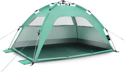 DYNA® Strandtent uv Bescherming - Strandtent Baby Pop Up – Strandtent - Groen - 12cm x 12cm x 70cm