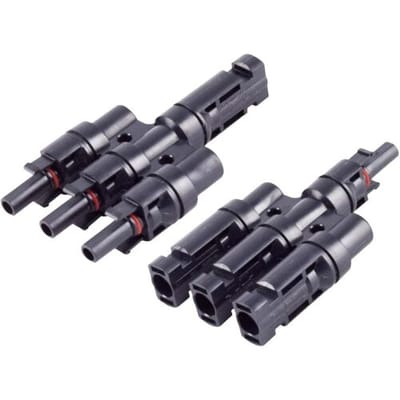 BKL Electronic 2800015 PV4-adapterset 3/1 Zwart Inhoud: 2 stuk(s)