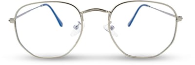 BL Hexagonal Silver - Blauw licht bril - Blue light glasses - Computer bril