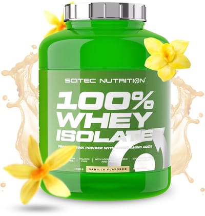 Scitec Nutrition® - 100% Whey Isolate (1816 gram - Vanilla) - Vanille - 72 eiwitshakes - whey protein isolate - whey isolaat - poeder