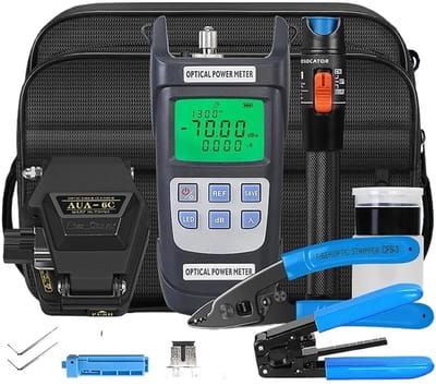 Glasvezel Gereedschapsset - FTTH Kit - Netwerk Installatie - 19 Delige Set - -70~+10dBm - One Color
