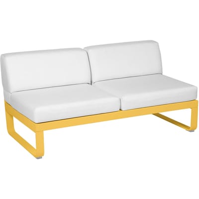 Fermob BELLEVIE 2-zits middenmodule - C6 Honing structuur - 81 witgrijs