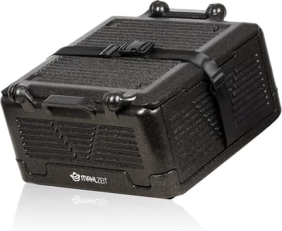 Opvouwbare Thermobox 26L Zwart - Isolerende Koelbox voor Warme en Koude Maaltijden