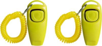 2 stks Hond Training Tool Clickers Fluitjes met Polsband voor Effectieve Commando's en Gedrag Controle Voor Outdoor Indoor Hond Clickers Fluitjes