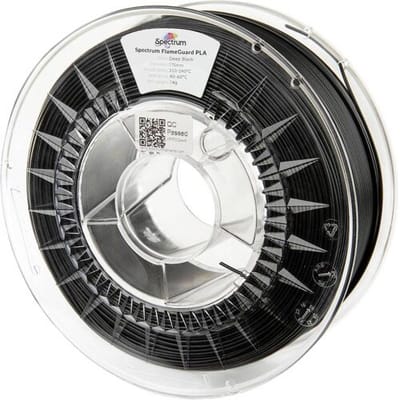 Spectrum Filaments 81449 FlameGuard PLA Filament PLA kunststof Vlamvertragend, Hittebestendig 1.75 mm 1000 g Zwart 1 stuk(s)