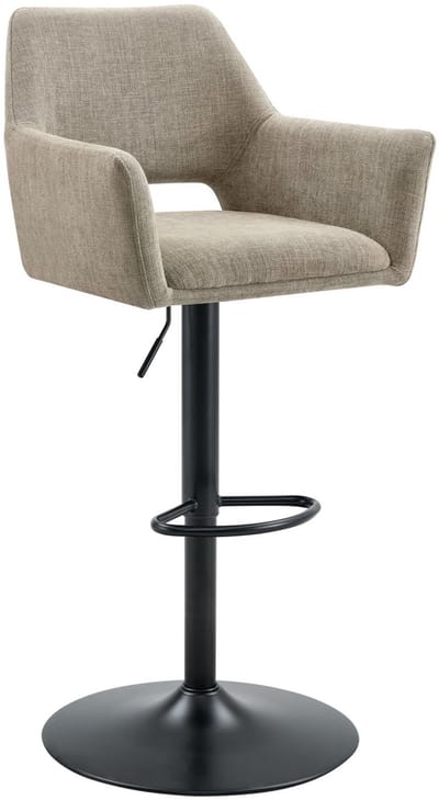 Barkruk Tess Stof Taupe - Giga Meubel - Set van 2